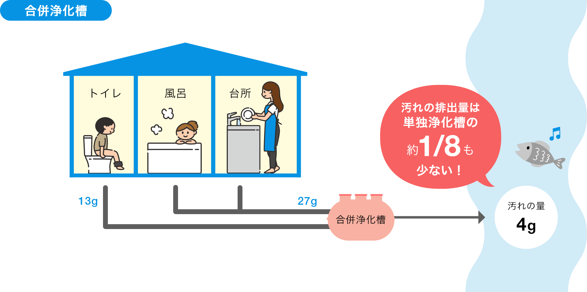 汲み取り・単独浄化槽・合併浄化槽の違い_合併浄化槽