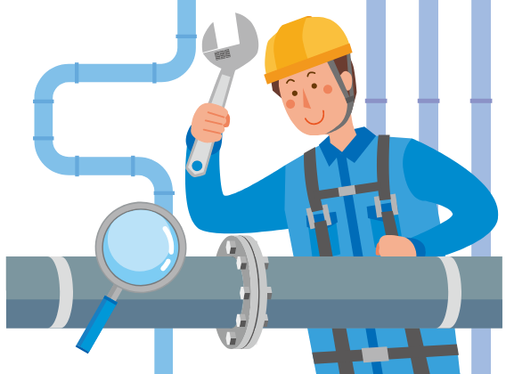 工事をする人のイラスト